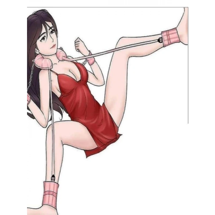 Eskişehir Erotik Shop Yastıklı El Ayak Bağlama Seti Pembe