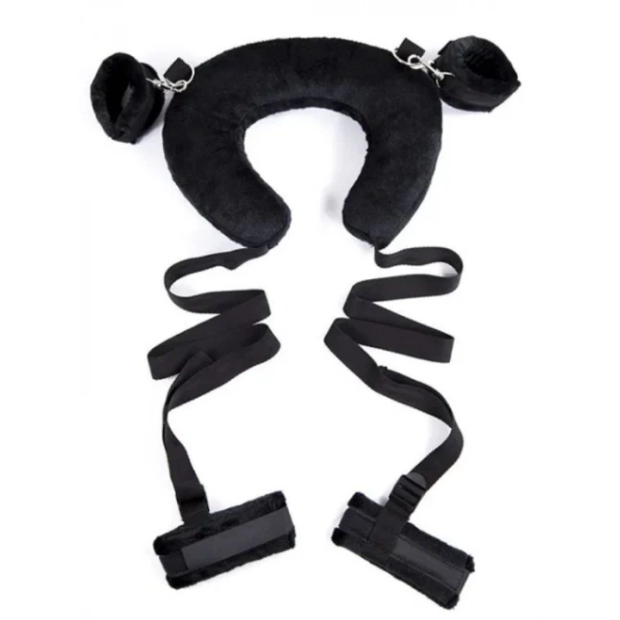 Yastıklı El Ayak Bağlama Seti Siyah