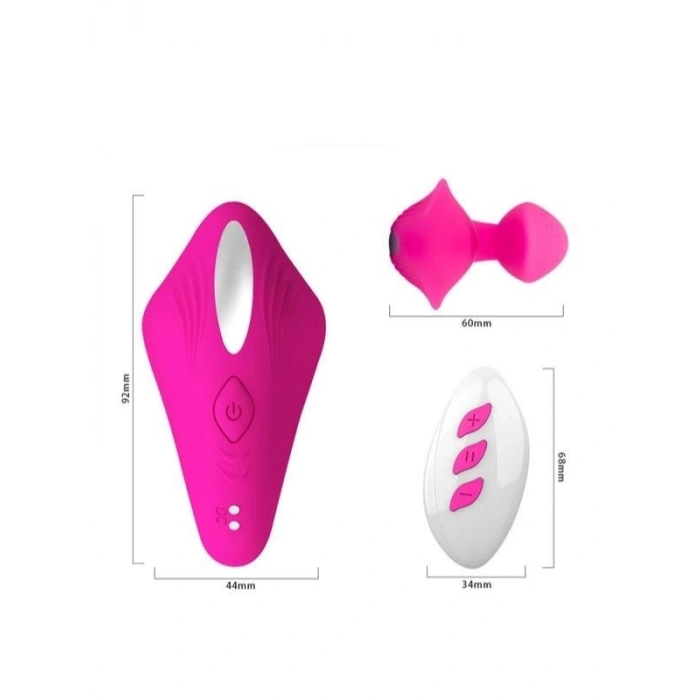 Eskişehir Shop Cobrum Çiftler İçin Vibratör Silikon Pembe 9,6 cm