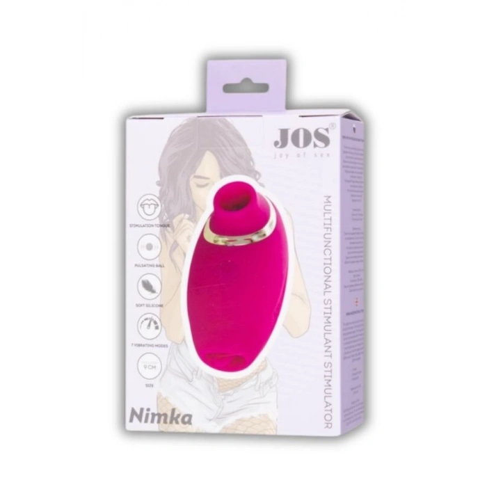 Eskişehir Shop Jos Nimka Emiş ve Dil Uyarımlı Pembe Vibratör