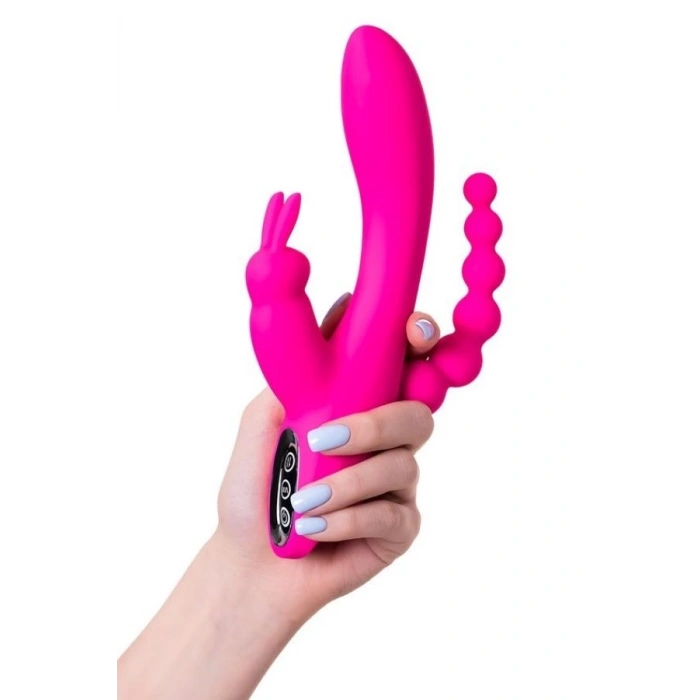 Eskişehir Shop Jos Spanky Üçlü 21cm Pembe Vibratör