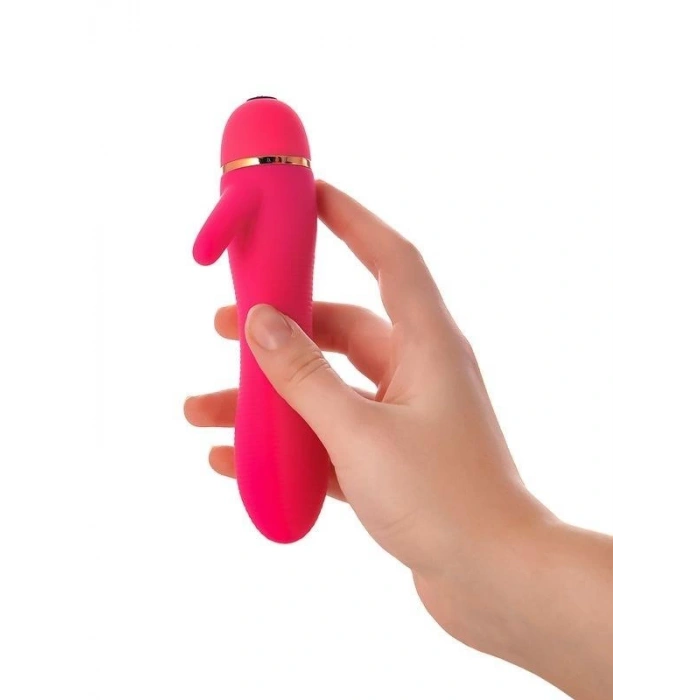Eskişehir Shop Klitoral Uyarıcılı 20 Modlu Vibratör Silikon Pembe 15 cm