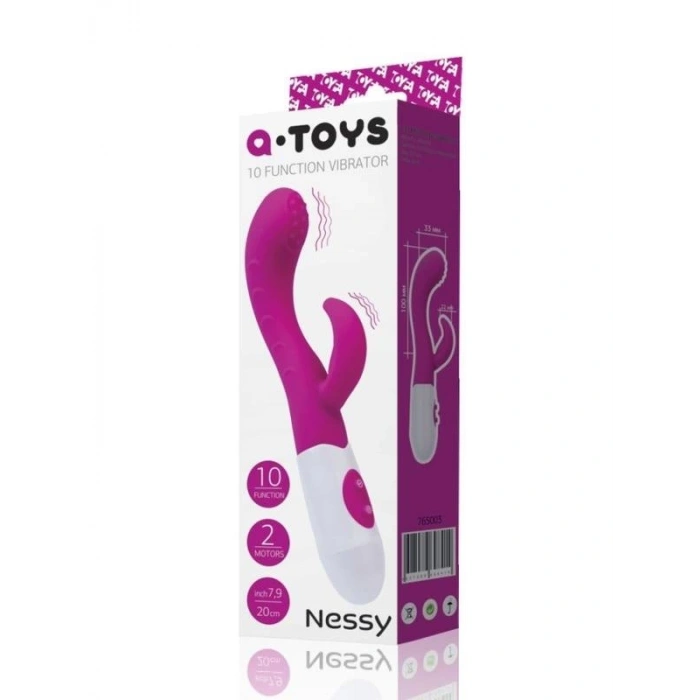 Eskişehir Shop Nessy Klitoral Uyarıcı Vibratör silikon pembe 20 cm