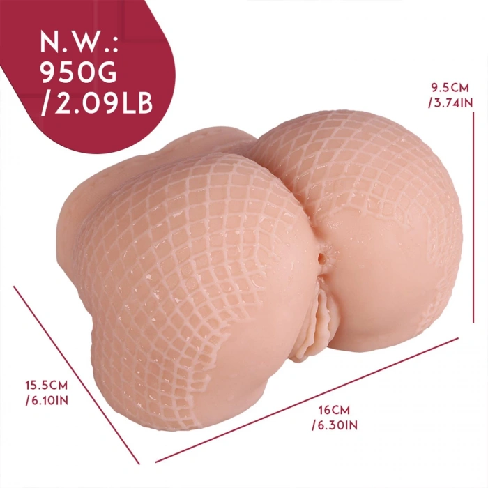 Gerçekçi File Desenli Kalça Mastürbatör