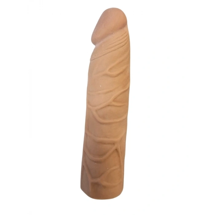 Gerçekçi Melez Penis Kılıfı Et Dokusunda 17 cm