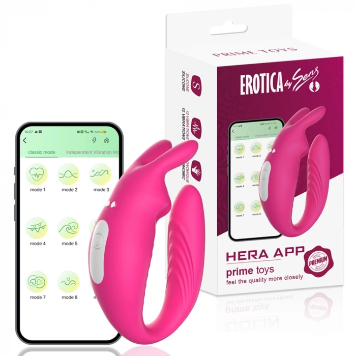 Hera App Şarjlı Telefon Kontrollü G Nokta Klitoris Uyarıcı Sessiz Giyilebilir Vibratör