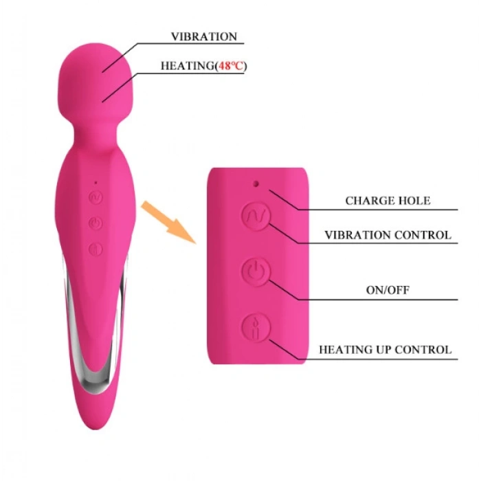 Isı Ayarlı 7 Fonksiyonlu Klitoral Masaj Vibratörü
