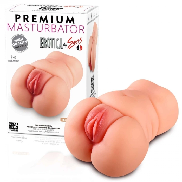 Joanne - Anal Vajina Çift Girişli Realistik Mastürbatör Isıtmalı Titreşimli Yapay Vajina