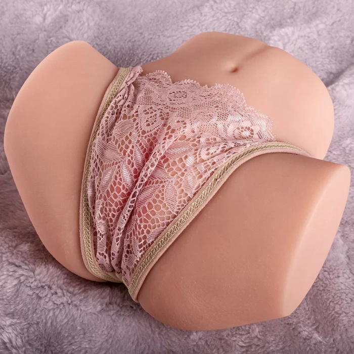 Lina - Realistik Anal Vajinal Bakire 2 in 1 Titreşimli Suni Kalça Vajina