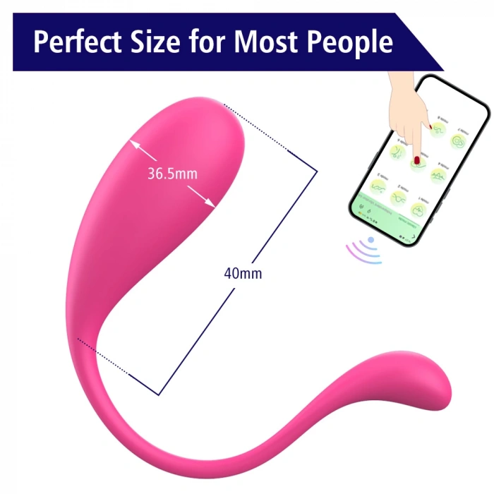 Lophin App Şarjlı Telefon Kontrollü Güçlü Titreşimli Çok Sessiz Giyilebilir Mini Vibratör