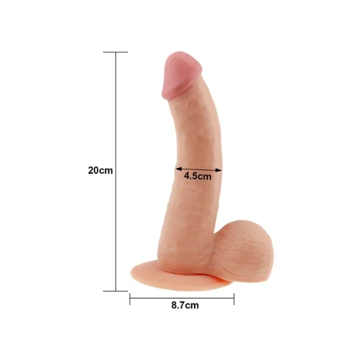 Lovetoy Ultra Soft Dude 20 cm Realistik Dildo