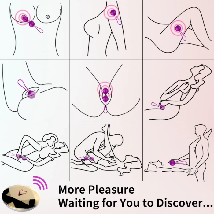 M3 Şarjlı Uzaktan Kumandalı G-Spot Klitoris Uyarıcı Giyilebilir Vibratör Kegel Egzersiz Vajinal Top