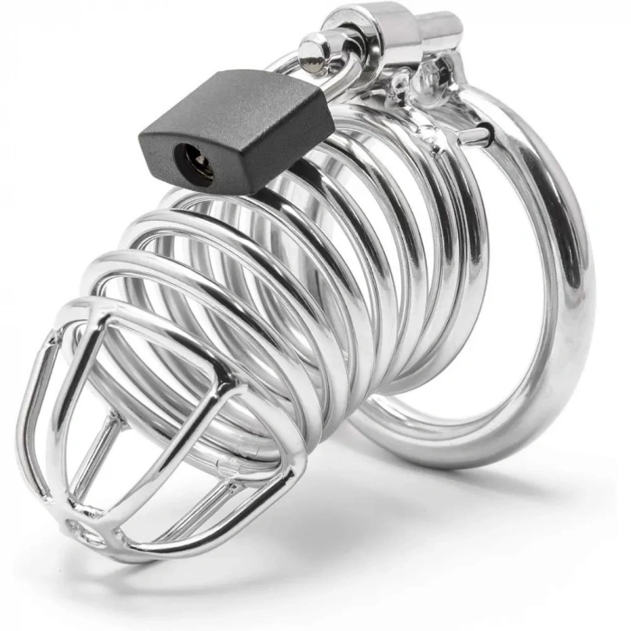 Metal Penis Kilidi Chastity Cock Cage Erkek Bekaret Penis Esaret Kafesi