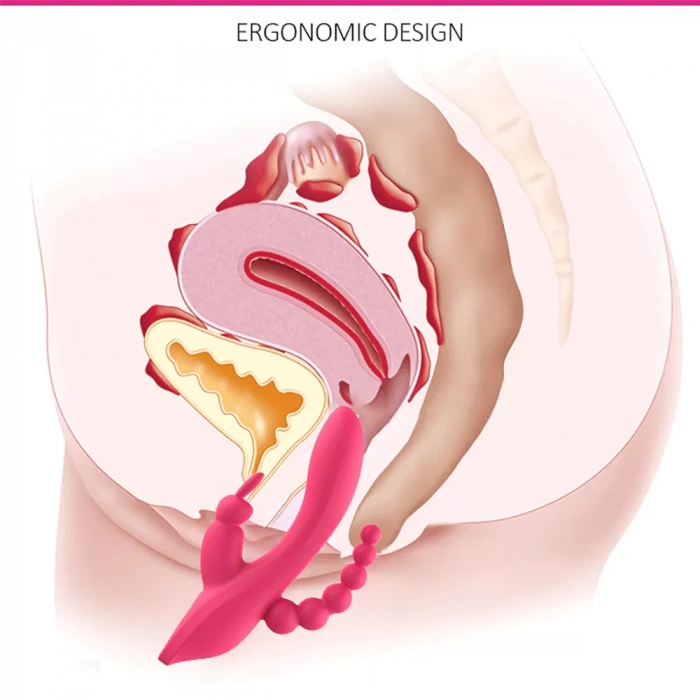 OLEY Üçlü Tavşan Vibratör - Pembe