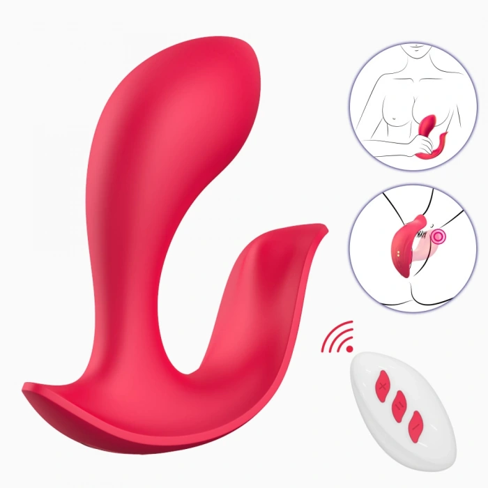 Paname Pro Şarjlı Uzaktan Kumandalı Klitoris G Nokta Uyarıcı 2 in 1 Giyilebilir Vibratör