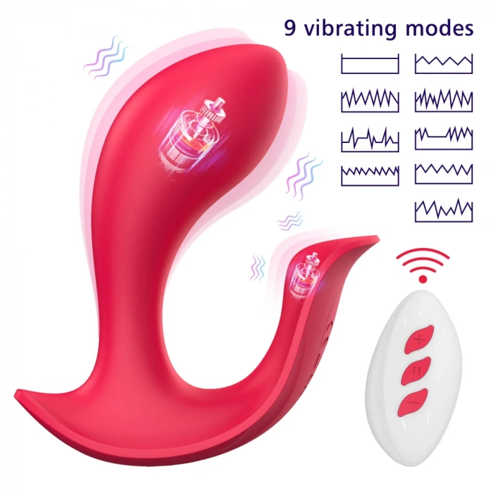 Paname Pro Şarjlı Uzaktan Kumandalı Klitoris G Nokta Uyarıcı 2 in 1 Giyilebilir Vibratör