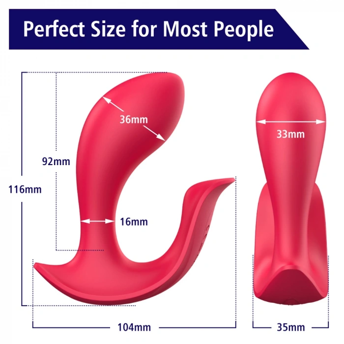 Paname Pro Şarjlı Uzaktan Kumandalı Klitoris G Nokta Uyarıcı 2 in 1 Giyilebilir Vibratör