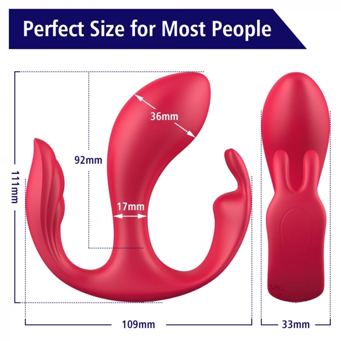 Paname Şarjlı Uzaktan Kumandalı Anal Vajina Klitoris Uyarıcı 3 in 1 Giyilebilir Vibratör