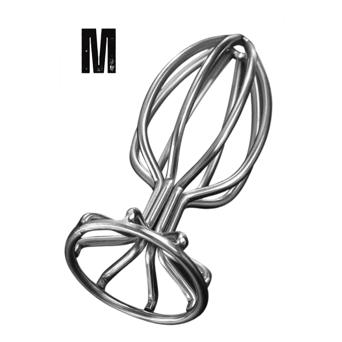 Paslanmaz Çelik İçi Boş Tasarım Pürüzsüz Silver Orta Boy Metal Anal Butt Plug