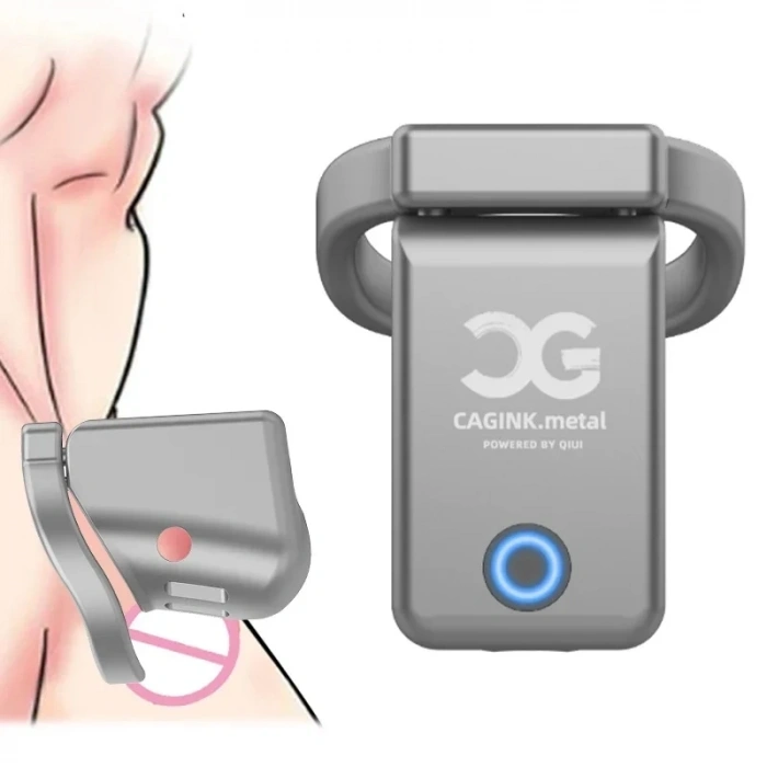 QIUI CAGINK Metal Mini APP Kontrollü Penis Kafesi – Cellmate 4