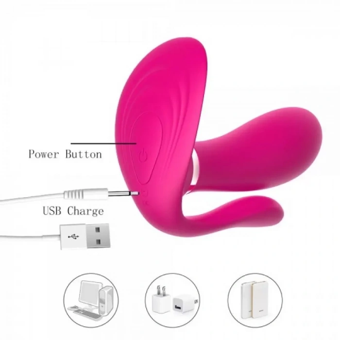 Şarjlı Isıtmalı Kablosuz Kumandalı Giyilebilir Panty Vibratör