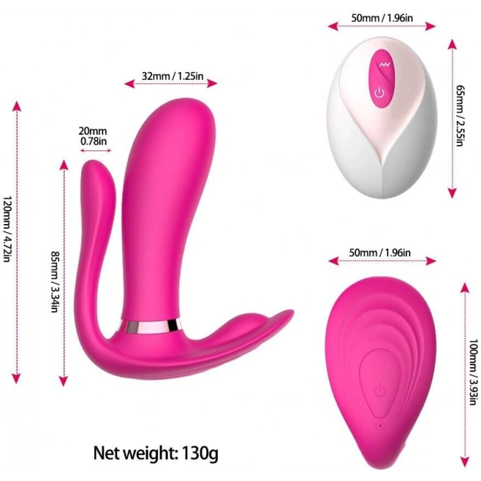 Şarjlı Isıtmalı Kablosuz Kumandalı Giyilebilir Panty Vibratör