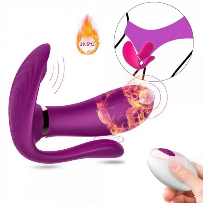 Şarjlı Isıtmalı Kablosuz Kumandalı Giyilebilir Panty Vibratör