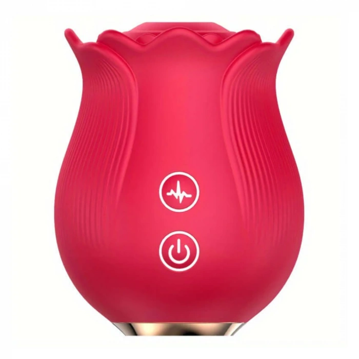 Şarjlı Meme Ucu Klitoris Uyarıcı Emiş Güçlü Su Geçirmez Mini Gül Vibratör