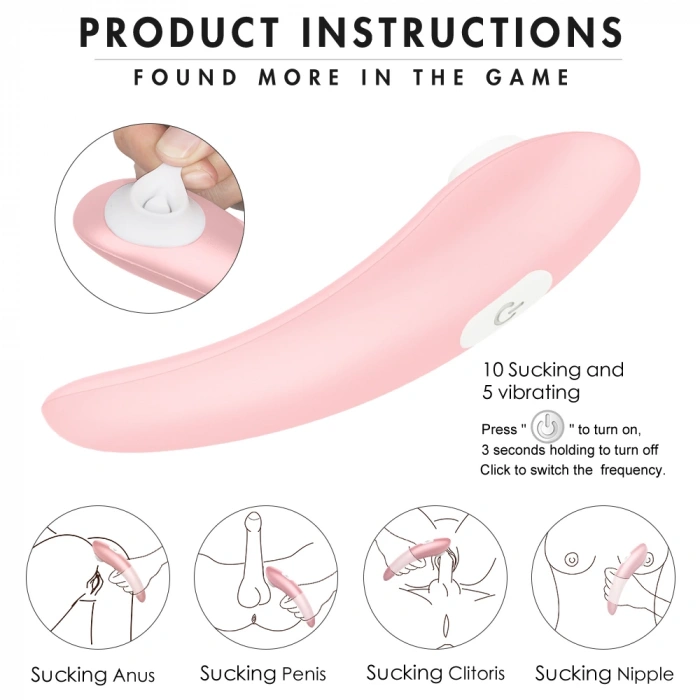 Screaming Pro Şarjlı Titreşimli Kadın İnleme Sesli 2 in 1 Klitoris Emiş ve Meme Ucu Masaj Vibratörü