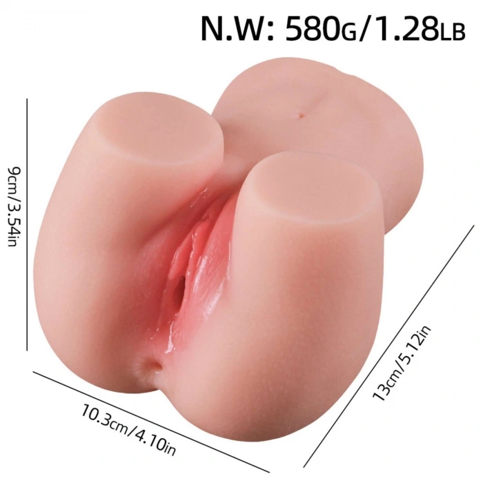 Sophie - Anal Vajina Çift Girişli Realistik Kalça Isıtmalı Titreşimli Yapay Vajina Mastürbatör