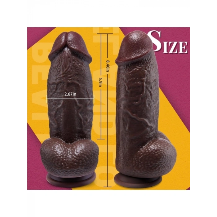 SuperLove Dual Density Silikon Dildo – 21 cm Emme Tabanlı