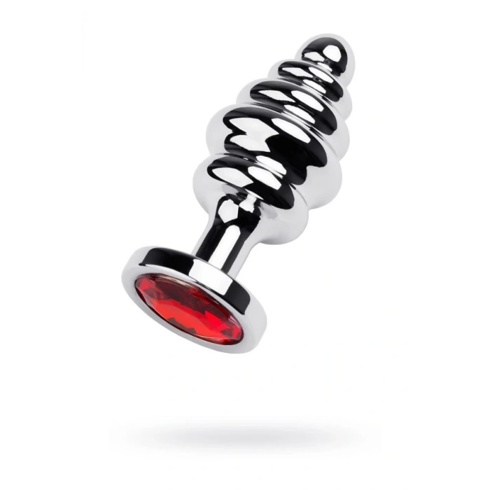 Kırmızı Kristal taşlı Süslemeli Anal Plug