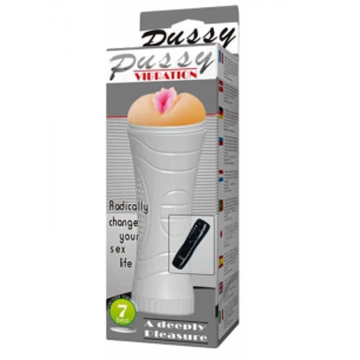 Titreşimli Fener Vajina Mastürbatör