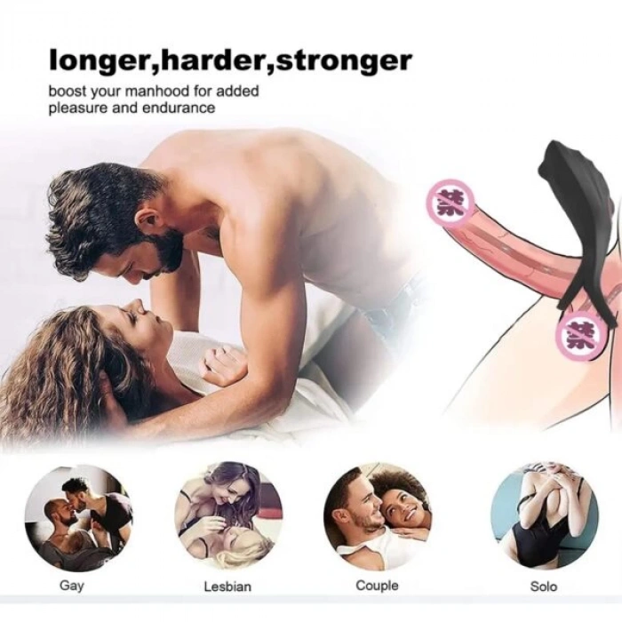 Titreşimli Penis Halkası Klitoris Uyarıcı Halka