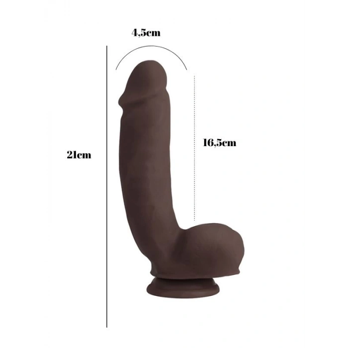 ualism Melez 21cm Kıkırdaklı Gerçekçi Dildo