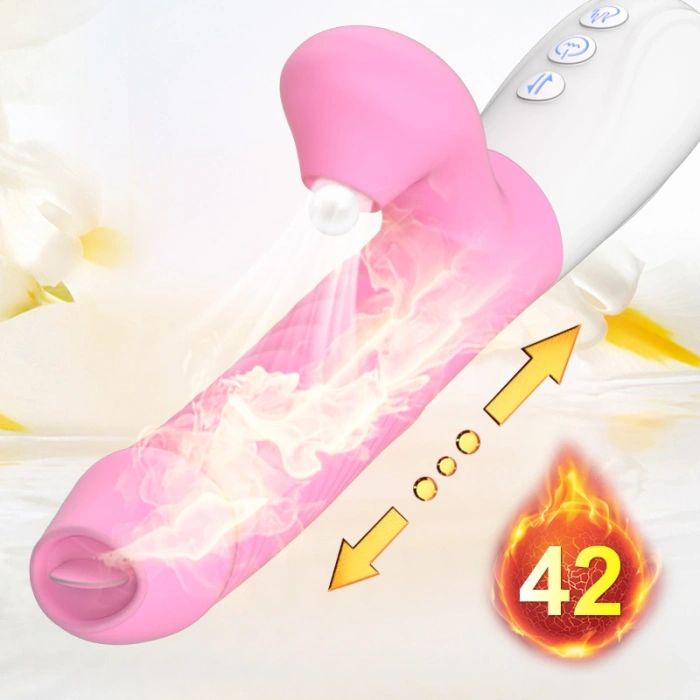 V30 Şarjlı Akıllı Isıtmalı Dil Hareketli ve Emişli Rabbit Vibratör