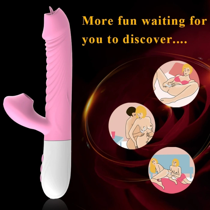 V30 Şarjlı Akıllı Isıtmalı Dil Hareketli ve Emişli Rabbit Vibratör