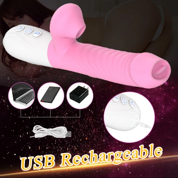 V30 Şarjlı Akıllı Isıtmalı Dil Hareketli ve Emişli Rabbit Vibratör