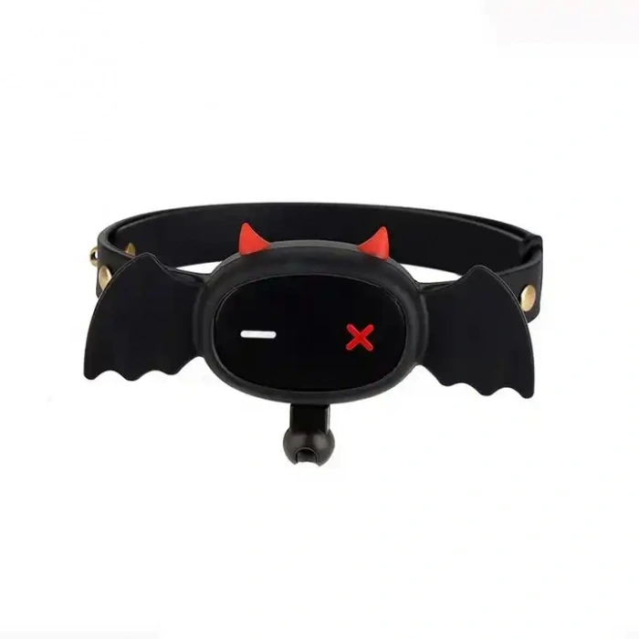 Yarasa Tasarımlı E-Stim BDSM Boyun Tasması
