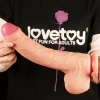 28 CM Yumuşak Dokulu Çift Katmanlı Realistik Dildo – Vantuzlu