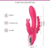 3ü 1 Arada Rabbit Vibratör – Şarjlı G Noktası, Klitoral ve Anal Uyumlu