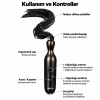 5 Kademeli Şarjlı E-Stim Püsküllü BDSM Kırbaç