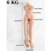 Gerçekçi Kadın Yarım Vücut Mastürbatör 6 Kg Tam Bacaklı Premium Model