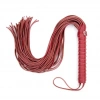 Deri Kırbaç Siyah & Kırmızı 50 cm Flogger Bondage Aksesuar