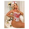 Hemşire Kostümü Dantel Body Set – Fantazi Giyim S/M/L/XL