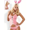 Tavşan Kostümü Jartiyerli Body Set – 3 Parça Fantazi Giyim (S/M/L/XL)