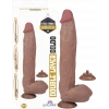 Çift Katmanlı Realistik Dildo 30 cm – Ultra Yumuşak Vantuzlu Model