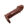 3 cm Uzatmalı Damarlı Penis Kılıfı Esmer