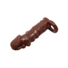 3 cm Uzatmalı Damarlı Penis Kılıfı Esmer