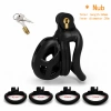 Cobra Penis Kafesi Male Chastity Cage 4 Halkali Nub Dar Penis Kilidi